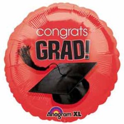 Red Congrats Grad!