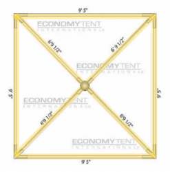 White Bistro Full Lighting for 10x10 Tent