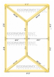No Preference Bistro Perimeter+ Lighting for 10x20 Tent