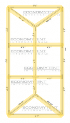 Color Changing Bistro Full Lighting for 10x30 Tent