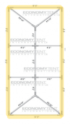 No Preference Bistro Perimeter Lighting for 10x30 Tent