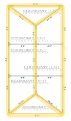 No Preference Bistro Perimeter+ Lighting for 10x30 Tent
