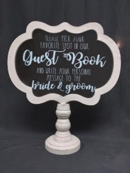 Chalkboard Pick a Spot in the Guestbook Sign