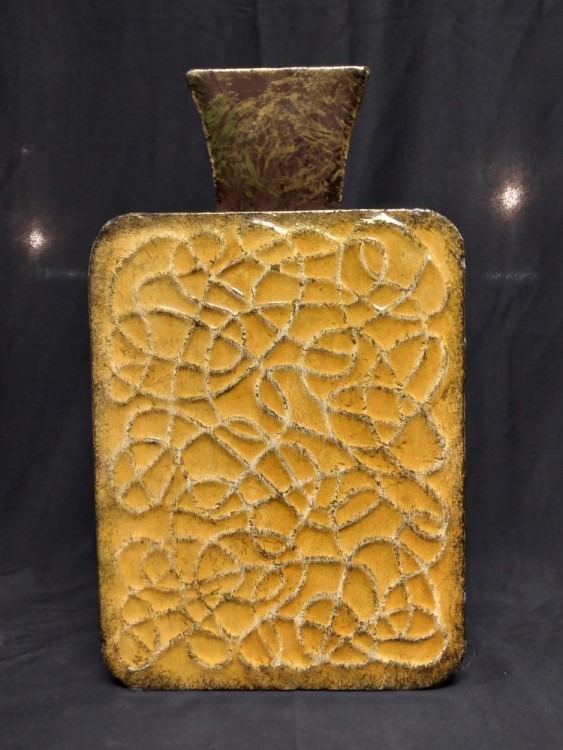Gold Scribble Vase