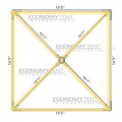 Black Bistro Full Lighting for 15x15 Tent