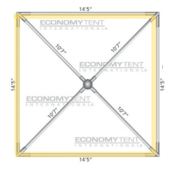 Color Changing Bistro Perimeter Lighting for 15x15 Tent