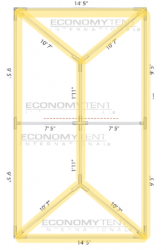 White Bistro Perimeter+ Lighting for 15x20 Tent
