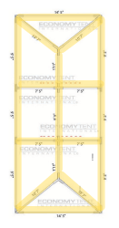 No Preference Bistro Full Lighting for 15x30 Tent