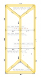 No Preference Bistro Perimeter+ Lighting for 15x30 Tent