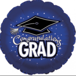 Grad Hat Series Blue - 17 inch