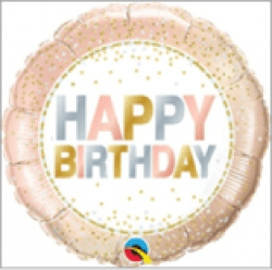 Birthday Metallic Dots - 18 inch