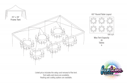 20x30 Tent w/ Seating Options