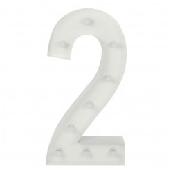 Number 2 Lighted Marquee Number 2 Lighted Marquee