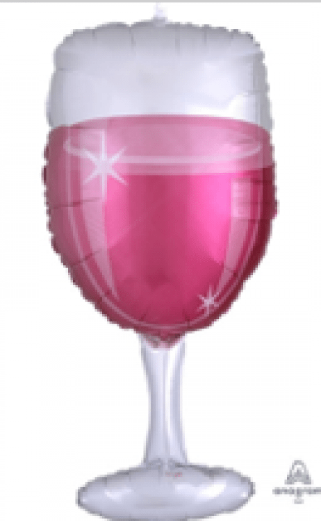 Rose Glass SuperShape - 31 inch Foil Balloon