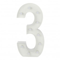 Number 3 Lighted Marquee Number 3 Lighted Marquee