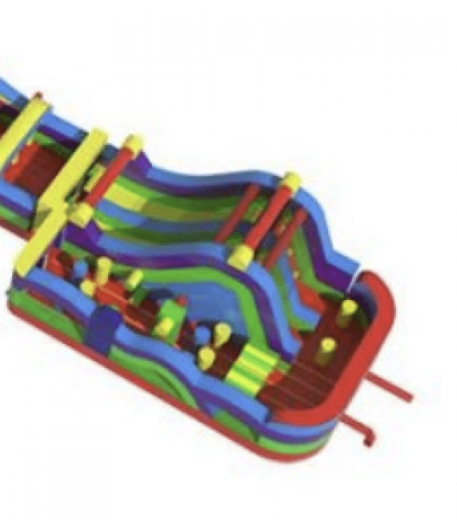 3 Piece Retro Obstacle with slide