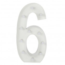 Number 6 Lighted Marquee Number 6 Lighted Marquee