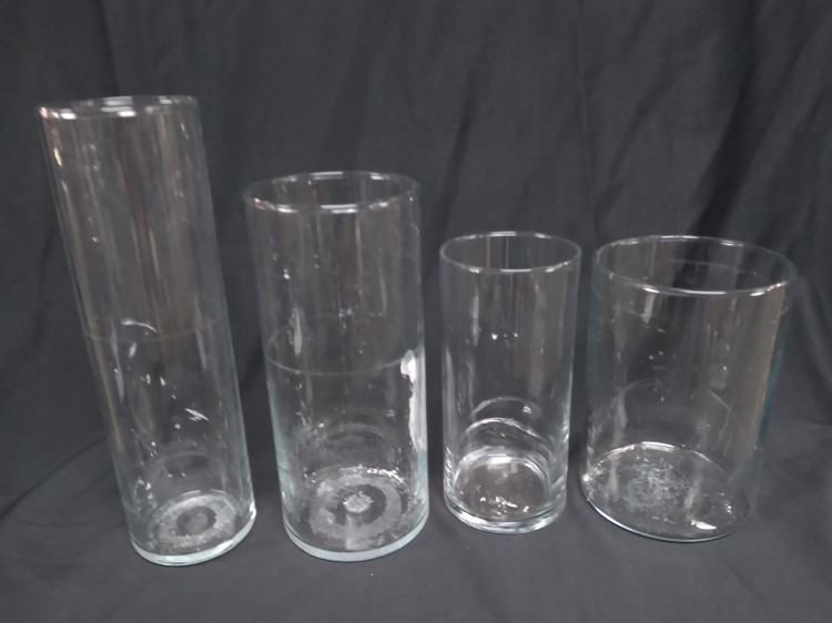 Wide Clear Vase