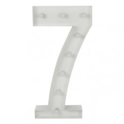 Number 7 Lighted Marquee Number 7 Lighted Marquee