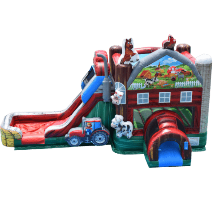 Farm Slide And Bounce Combo Waterslide