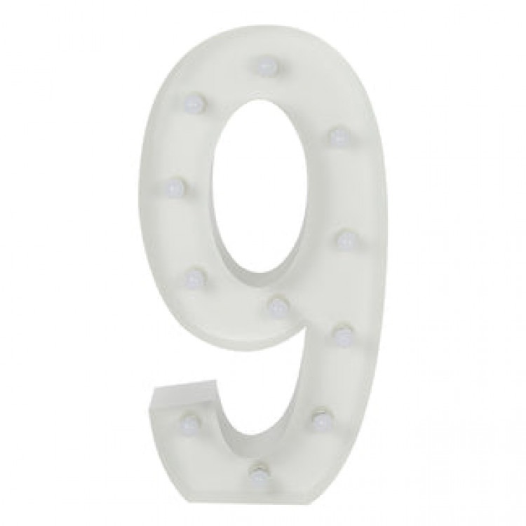Number 9 Lighted Marquee Number 9 Lighted Marquee