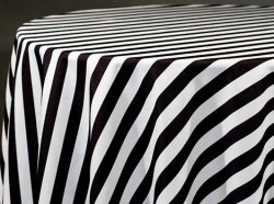 120 in Round Awning Stripe Linen