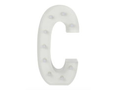 C Letter Lighted Marquee