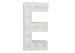 E Letter Lighted Marquee