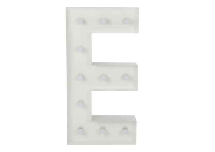 E Letter Lighted Marquee E Letter Lighted Marquee