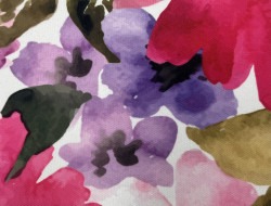 120 in Round Print Linen