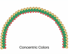 Flat Arch – Concentric Colors (3 Color)