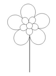 Balloon Party Pole - Mini FLOWER