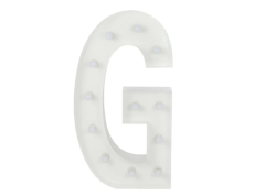 G Letter Lighted Marquee
