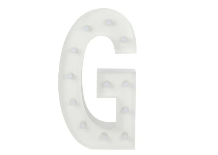 G Letter Lighted Marquee G Letter Lighted Marquee