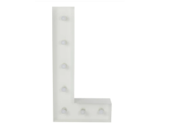 L Letter Lighted Marquee