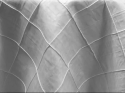 90 in x 156 in Skirtless Banquet Pintuck Linen