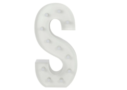 S Letter Lighted Marquee