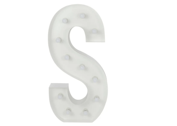 S Letter Lighted Marquee S Letter Lighted Marquee