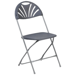 Fan Back Chair Black