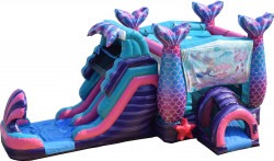 Under The Sea Mermaid Double Lane Slide & Bounce Combo