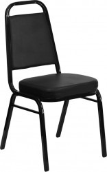 Black Padded Banquet Chair