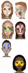Easter Face Painting - Samples