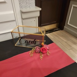 Gold Geometric Card Box