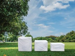 Block Cover white plastic