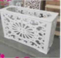 White Filligree Bar