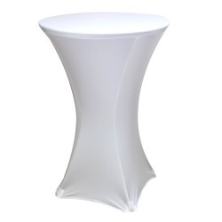 Spandex Cover for 30 in High-Top Table-White