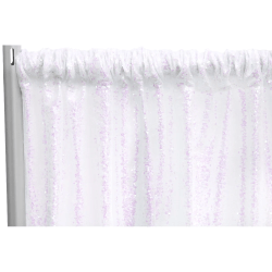 Sequin Large 10 ft Iridescent White Curtain
