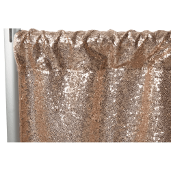 Sequin 12 ft Champagne Curtain