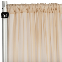 Sheer 10 ft Champagne Curtain