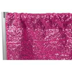 Sequin 10 ft Fuchsia Curtain